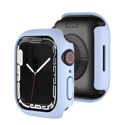 Shockproof TPU Protective Case For Apple Watch Series 9 / 8 / 7 41mm(Light Blue) - Watch Cases by buy2fix | Online Shopping UK | buy2fix