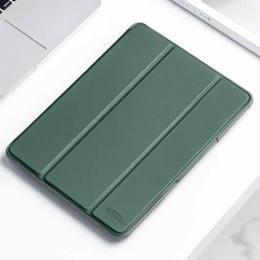 For iPad mini 6 / mini 2024 Mutural Horizontal Flip Tablet Case with Holder & Pen Slot(Dark Green) - iPad mini 6 Cases by Mutural | Online Shopping UK | buy2fix