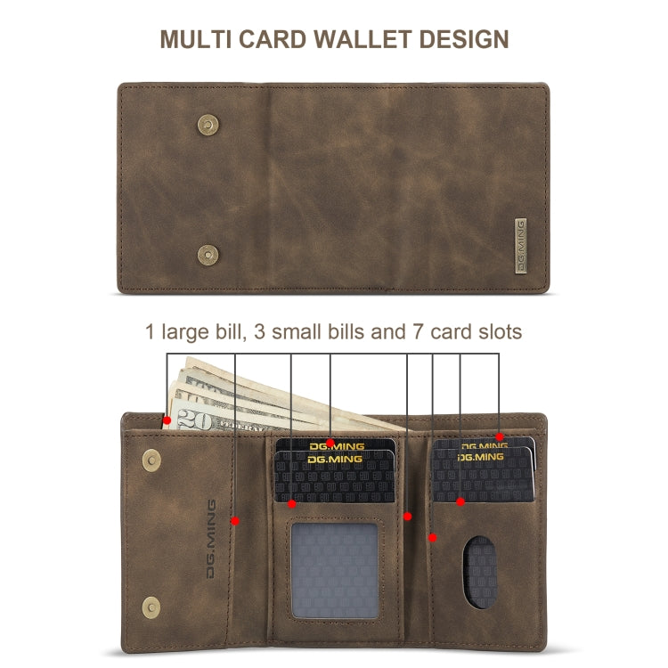 DG.MING M1 Series 3-Fold Multi Card Wallet(Coffee) - Wallets by DG.MING | Online Shopping UK | buy2fix