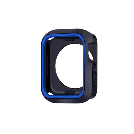 Two-color Shockproof Protective Case For Apple Watch Series 9 / 8 / 7 45mm(Blue) - Watch Cases by buy2fix | Online Shopping UK | buy2fix