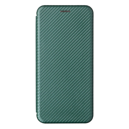 For Blackview Oscal C20 Carbon Fiber Texture Horizontal Flip Leather Phone Case with Card Slot(Green) - More Brand by buy2fix | Online Shopping UK | buy2fix