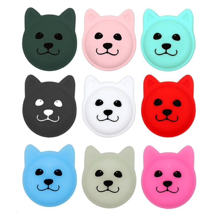 Serious Face Cute Cartoon Pet Collar Anti-lost Tracker Silicone Case For AirTag(Mint Green) - Pet Series by Mutural | Online Shopping UK | buy2fix