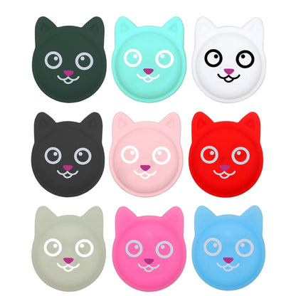 Hanhan Smile Cute Cartoon Pet Collar Anti-lost Tracker Silicone Case For AirTag(Red) - Pet Series by Mutural | Online Shopping UK | buy2fix