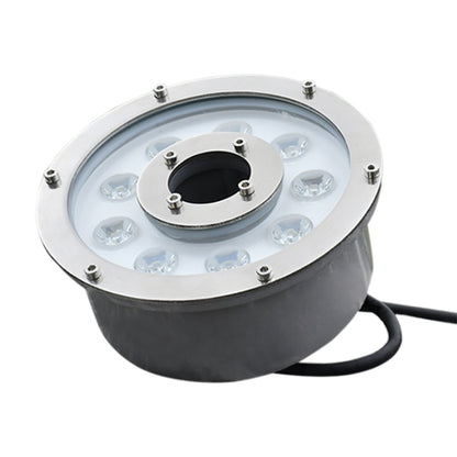 9W Landscape Ring LED Aluminum Alloy Underwater Fountain Light(Warm Light) - Underwater Lights by buy2fix | Online Shopping UK | buy2fix