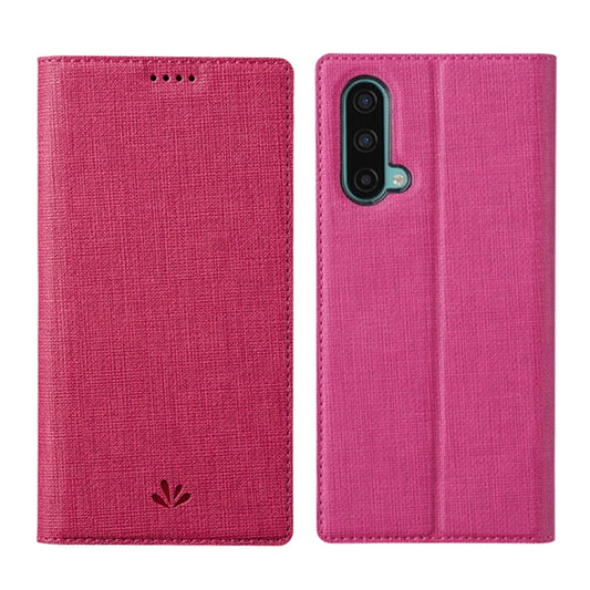 For OnePlus Nord CE 5G ViLi DMX Series Magnetic Attraction Leather Phone Case(Rose Red) - OnePlus Cases by ViLi | Online Shopping UK | buy2fix