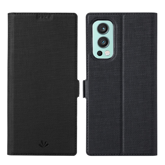 For OnePlus Nord 2 5G ViLi K Series Shockproof Magnetic Buckle Leather Phone Case(Black) - OnePlus Cases by ViLi | Online Shopping UK | buy2fix