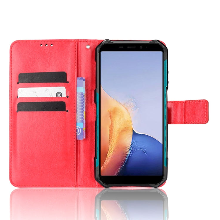 For Ulefone Armor X9 Retro Crazy Horse Texture Leather Phone Case(Red) - Ulefone Cases by buy2fix | Online Shopping UK | buy2fix