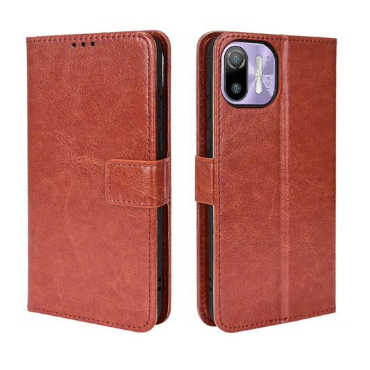 For Ulefone Note 6/ Note 6P Retro Crazy Horse Texture Leather Phone Case(Brown) - Ulefone Cases by buy2fix | Online Shopping UK | buy2fix