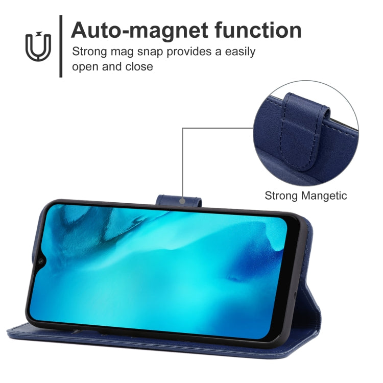 Leather Phone Case For Doogee X93(Blue) - More Brand by buy2fix | Online Shopping UK | buy2fix