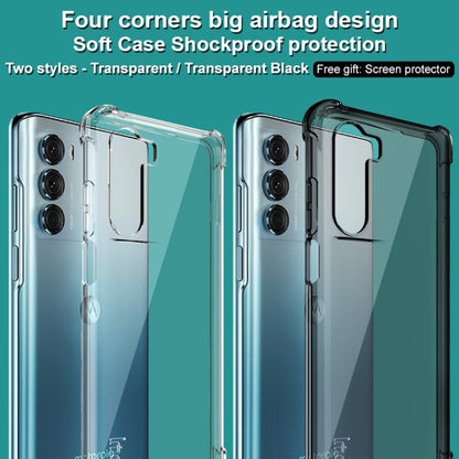 For Motorola Moto G200 5G / Edge S30 5G imak Airbag TPU Case with Screen Protector(Transparent) - Motorola Cases by imak | Online Shopping UK | buy2fix
