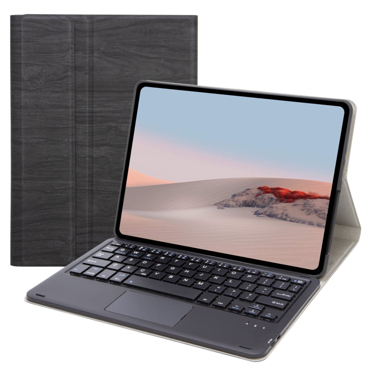 SFGO-A Tree Texture Bluetooth Keyboard Leather Case with Touchpad For Microsoft Surface Go 4 / 3 / 2 / 1(Black + Black) - Others Keyboard by buy2fix | Online Shopping UK | buy2fix