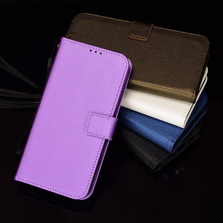 For Ulefone Armor X9 Diamond Texture Leather Phone Case(Purple) - Ulefone Cases by buy2fix | Online Shopping UK | buy2fix