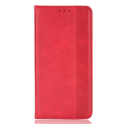 For Ulefone Armor 8 Magnetic Buckle Retro Texture Leather Phone Case(Red) - Ulefone Cases by buy2fix | Online Shopping UK | buy2fix