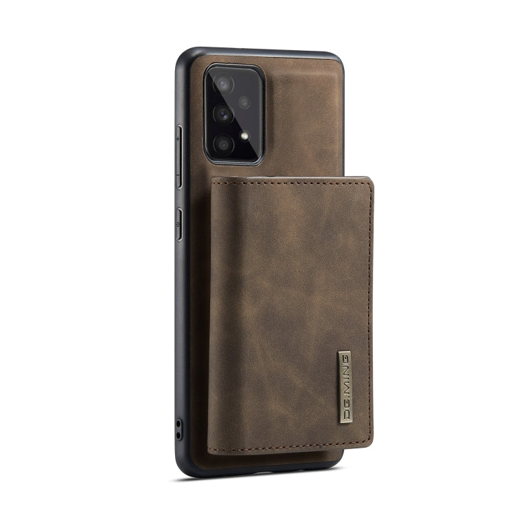 For Samsung Galaxy A53 5G DG.MING M1 Series 3-Fold Multi Card Wallet  Phone Case(Coffee) - Galaxy Phone Cases by DG.MING | Online Shopping UK | buy2fix