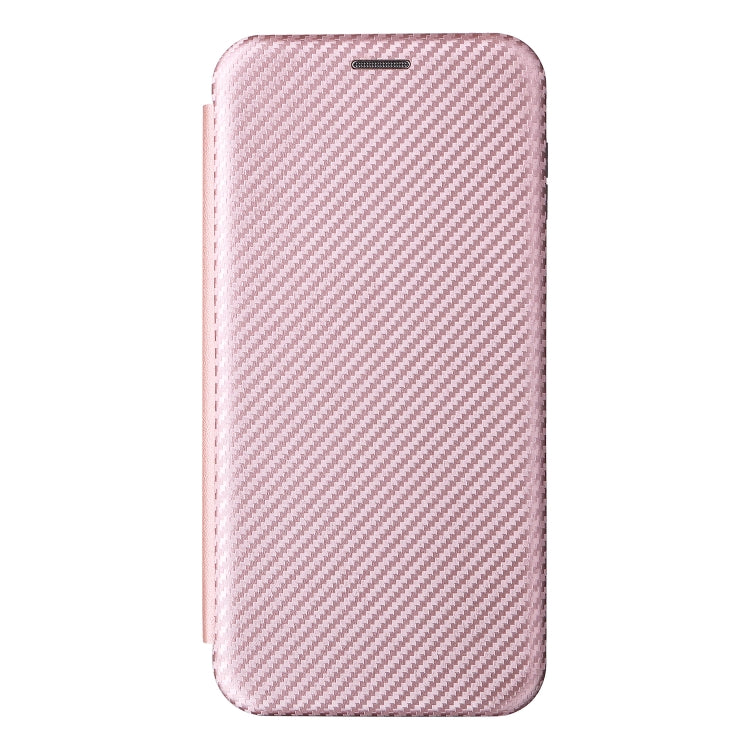 For Ulefone Note 13P Carbon Fiber Texture Horizontal Flip PU Phone Case(Pink) - Ulefone Cases by buy2fix | Online Shopping UK | buy2fix