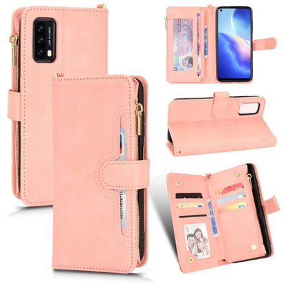 For Blackview A90 Litchi Texture Zipper Leather Phone Case(Pink) - More Brand by buy2fix | Online Shopping UK | buy2fix