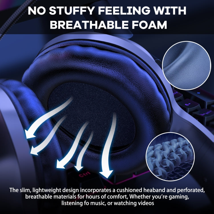 ONIKUMA X7 Pro USB + 3.5mm RGB Lighting Gaming Wired Headset(Black) - Multimedia Headset by ONIKUMA | Online Shopping UK | buy2fix