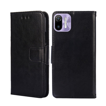 For Ulefone Note 6 / Note 6P Crystal Texture Leather Phone Case(Black) - Ulefone Cases by buy2fix | Online Shopping UK | buy2fix