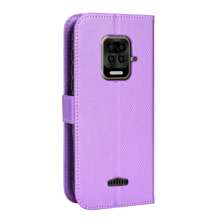 For Doogee S59 / S59 Pro Diamond Texture Leather Phone Case(Purple) - Doogee Cases by buy2fix | Online Shopping UK | buy2fix