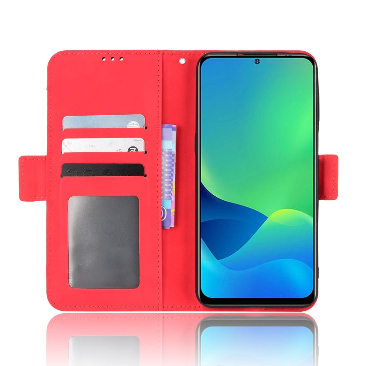 For Ulefone Note 13P Skin Feel Calf Pattern Leather Phone Case(Red) - Ulefone Cases by buy2fix | Online Shopping UK | buy2fix
