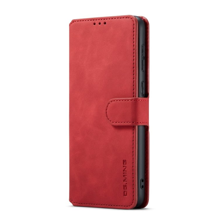 For Samsung Galaxy A33 5G DG.MING Retro Oil Edge Flip Leather Phone Case(Red) - Galaxy Phone Cases by DG.MING | Online Shopping UK | buy2fix