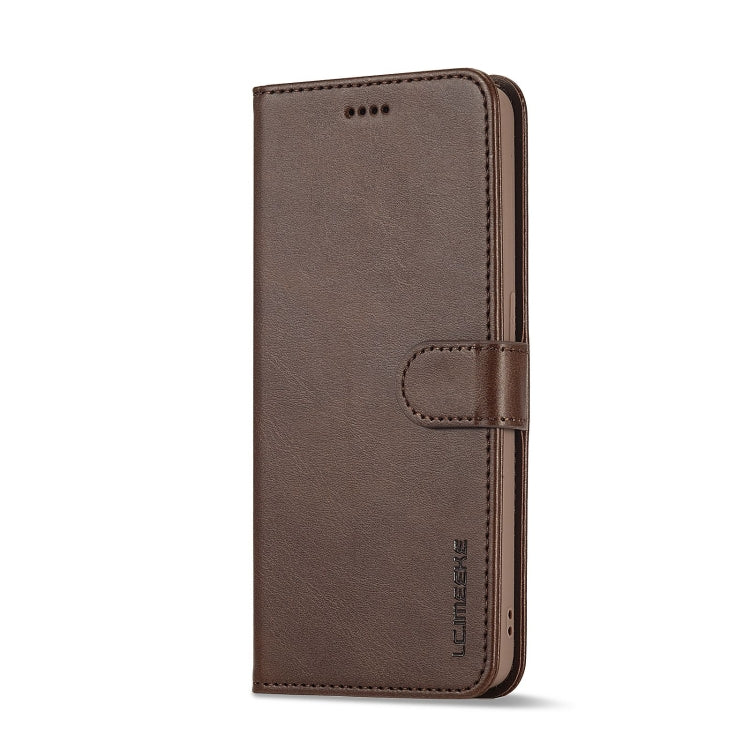 For OPPO A96 5G / Reno7 Z 5G LC.IMEEKE Calf Texture Leather Phone Case(Coffee) - OPPO Cases by LC.IMEEKE | Online Shopping UK | buy2fix