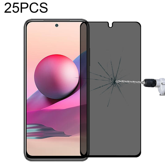 25 PCS Full Cover Anti-peeping Tempered Glass Film For Xiaomi Poco M5s / Redmi Note 10S -  by buy2fix | Online Shopping UK | buy2fix