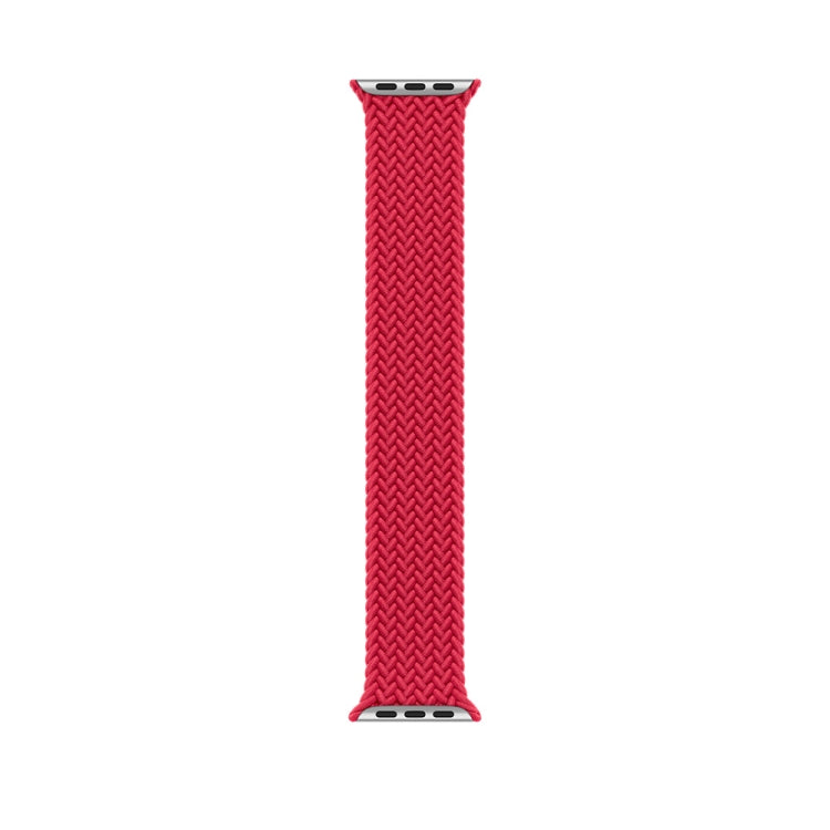 135mm Nylon Braided Watch Band For Apple Watch Ultra 49mm&Watch Ultra 2 49mm / Series 9&8&7 45mm / SE 3&SE 2&6&SE&5&4 44mm / 3&2&1 42mm (Red) - Watch Bands by buy2fix | Online Shopping UK | buy2fix