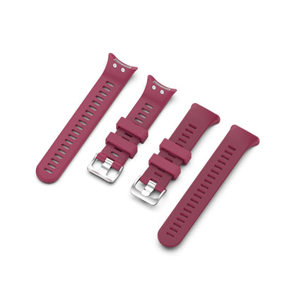 For Garmin Forerunner 45 & 45S Silicone Watch Band(Red Wine) - Watch Bands by buy2fix | Online Shopping UK | buy2fix