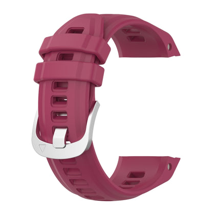 For Garmin Instinct 2S Silicone Watch Band(Wine Red) - Watch Bands by buy2fix | Online Shopping UK | buy2fix