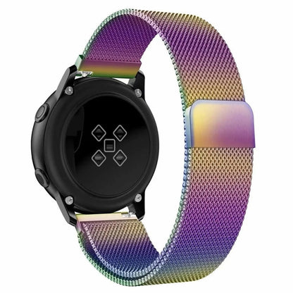 For Galaxy Watch Active Milanese Watch Band(Colorful) - Watch Bands by buy2fix | Online Shopping UK | buy2fix