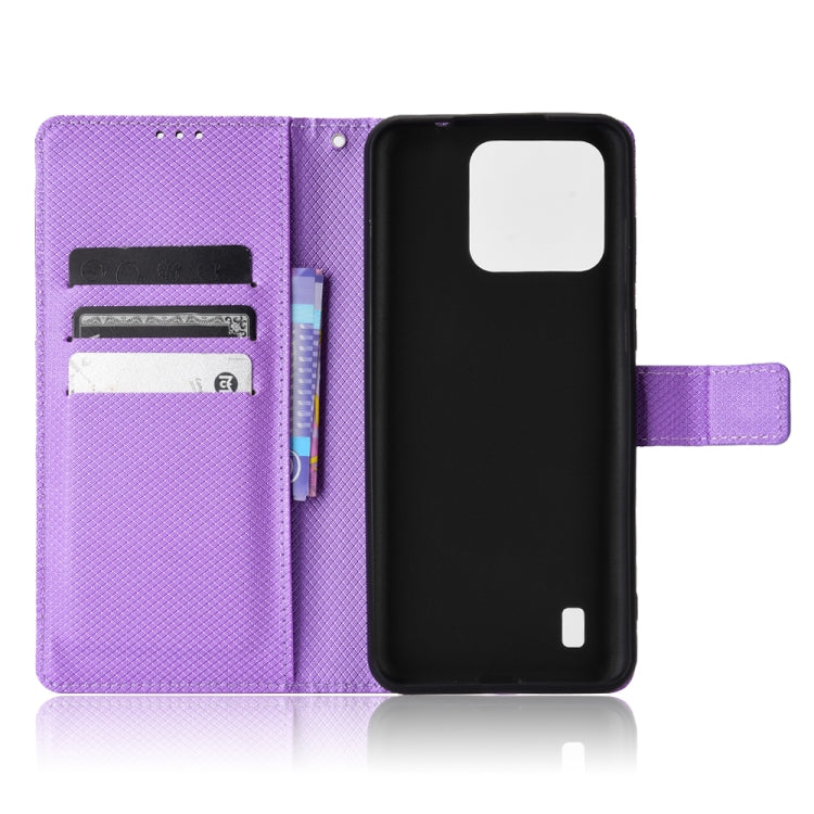 For Blackview A55 Pro Diamond Texture Leather Phone Case(Purple) - More Brand by buy2fix | Online Shopping UK | buy2fix