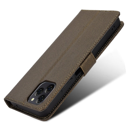 For Blackview A95 Diamond Texture Leather Phone Case(Brown) - More Brand by buy2fix | Online Shopping UK | buy2fix