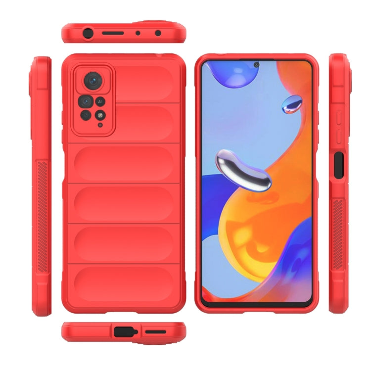 For Xiaomi Redmi Note 11 Pro International Magic Shield TPU + Flannel Phone Case(Wine Red) - Xiaomi Cases by buy2fix | Online Shopping UK | buy2fix