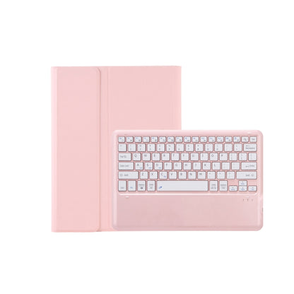 T800B Pen Slot Detachable Bluetooth Keyboard Leather Tablet Case For Samsung Galaxy Tab S8+/S7+/S7 FE(Pink) - Samsung Keyboard by buy2fix | Online Shopping UK | buy2fix