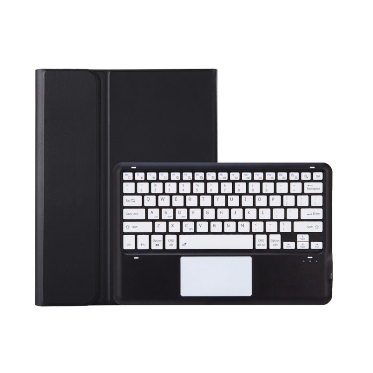 T800B-A Touch Pad Detachable Bluetooth Keyboard Leather Tablet Case For Samsung Galaxy Tab S8+/S7+/S7 FE(Black) - Samsung Keyboard by buy2fix | Online Shopping UK | buy2fix