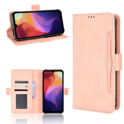 For Ulefone Power Armor 14 / 14 Pro Skin Feel Calf Texture Card Slots Leather Phone Case(Pink) - Ulefone Cases by buy2fix | Online Shopping UK | buy2fix