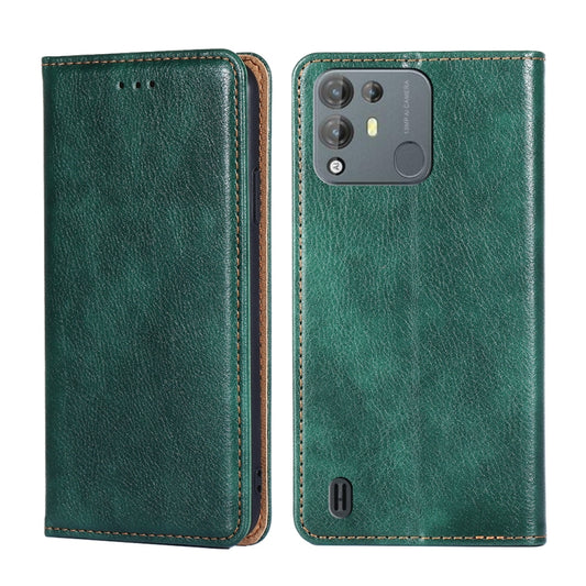 For Blackview A55 Pro Pure Color Magnetic Leather Phone Case(Green) - More Brand by buy2fix | Online Shopping UK | buy2fix