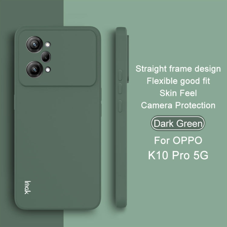 For OPPO K10 Pro 5G IMAK UC-4 Series Straight Edge TPU Phone Case(Dark Green) - OPPO Cases by imak | Online Shopping UK | buy2fix