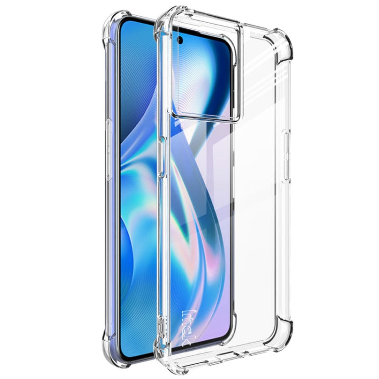 For OnePlus Ace 5G/10R 5G imak All-inclusive Shockproof Airbag TPU Case with Screen Protector(Transparent) - OnePlus Cases by imak | Online Shopping UK | buy2fix