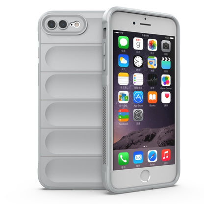 For iPhone SE 2022 / SE 2020 / 8 / 7 Magic Shield TPU + Flannel Phone Case(Grey) - iPhone SE 2022 / 2020 / 8 / 7 Cases by buy2fix | Online Shopping UK | buy2fix