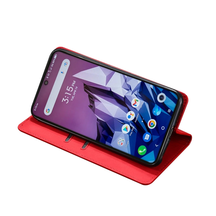 For Blackview A55 Pro Skin Feel Magnetic Horizontal Flip Leather Phone Case(Red) - More Brand by buy2fix | Online Shopping UK | buy2fix