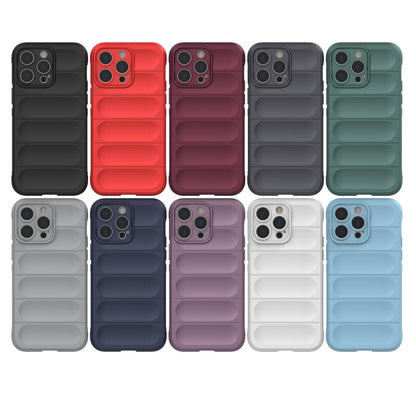 For iPhone 14 Pro Magic Shield TPU + Flannel Phone Case(Light Blue) - iPhone 14 Pro Cases by buy2fix | Online Shopping UK | buy2fix