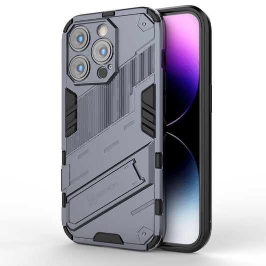 For iPhone 14 Pro Max Punk Armor 2 in 1 PC + TPU Phone Case (Grey) - iPhone 14 Pro Max Cases by buy2fix | Online Shopping UK | buy2fix