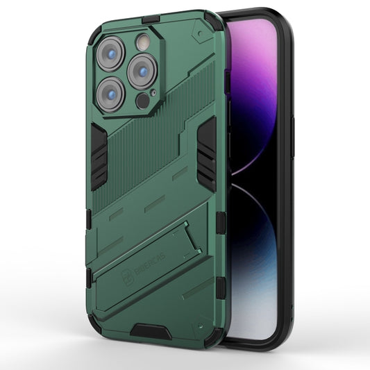 For iPhone 14 Pro Max Punk Armor 2 in 1 PC + TPU Phone Case (Green) - iPhone 14 Pro Max Cases by buy2fix | Online Shopping UK | buy2fix