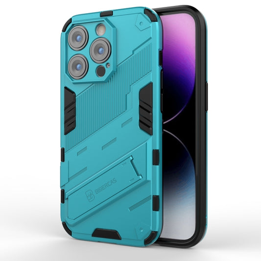 For iPhone 14 Pro Max Punk Armor 2 in 1 PC + TPU Phone Case (Blue) - iPhone 14 Pro Max Cases by buy2fix | Online Shopping UK | buy2fix