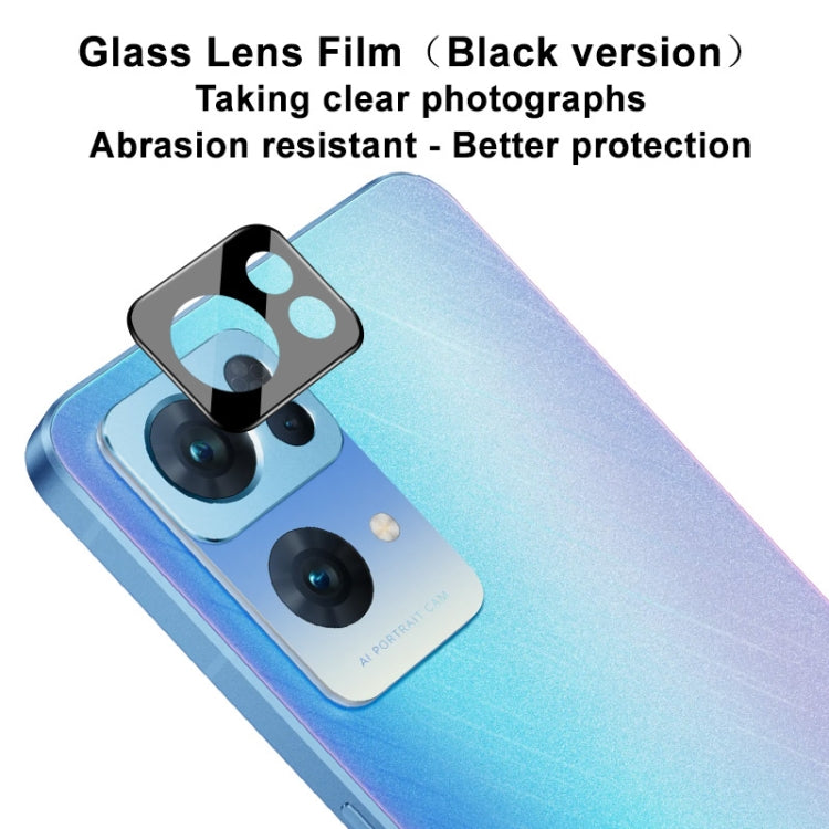 For OPPO Reno7 Pro 5G IMAK Rear Camera Lens Glass Film Black Version - For OPPO by imak | Online Shopping UK | buy2fix