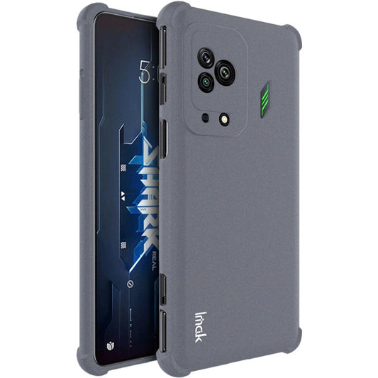 For Xiaomi Black Shark 5 IMAK All-inclusive Shockproof Airbag TPU Case with Screen Protector (Matte Grey) - Xiaomi Cases by imak | Online Shopping UK | buy2fix