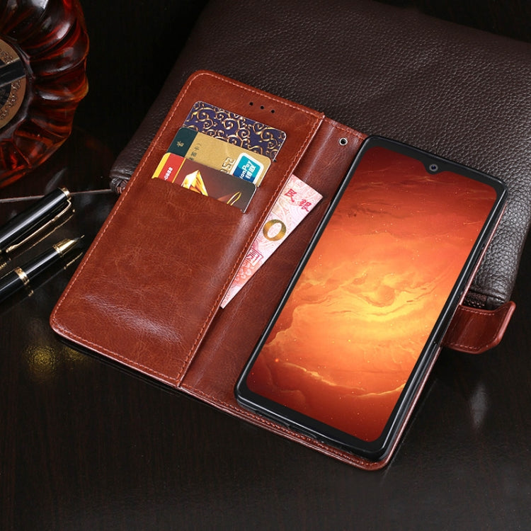 For Blackview BV9800 Pro idewei Crazy Horse Texture Horizontal Flip Leather Case with Holder & Card Slots & Wallet(Brown) - More Brand by idewei | Online Shopping UK | buy2fix