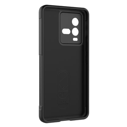 For vivo iQOO 10 5G Magic Shield TPU + Flannel Phone Case(Grey) - vivo Cases by buy2fix | Online Shopping UK | buy2fix